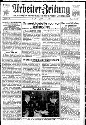 Ausgabe Di. 16.12.1952, Seite 1