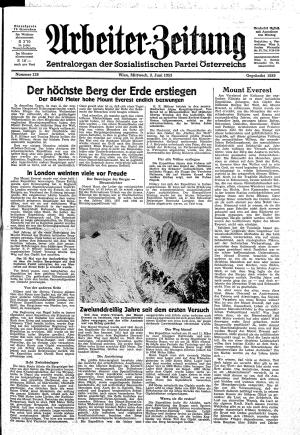 Ausgabe Mi. 03.06.1953, Seite 1