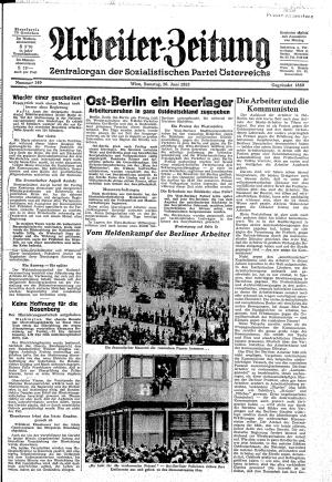 Ausgabe Sa. 20.06.1953, Seite 1