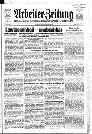 Ausgabe Mi. 13.01.1954, Seite 1