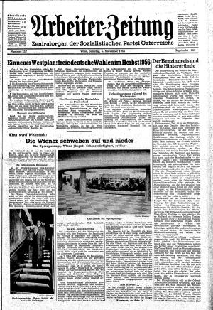 Ausgabe Sa. 05.11.1955, Seite 1