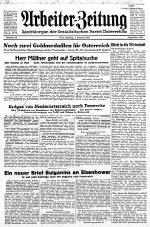 Ausgabe Sa. 04.02.1956, Seite 1