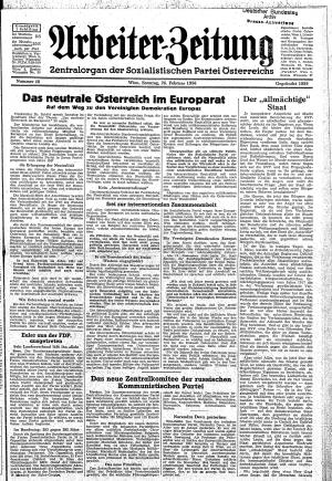 Ausgabe So. 26.02.1956, Seite 1