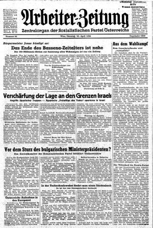 Ausgabe Di. 10.04.1956, Seite 1