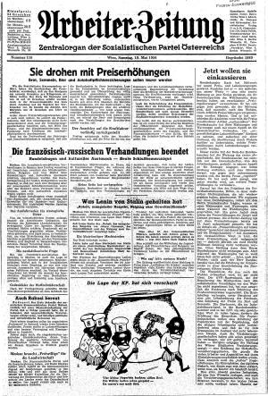 Ausgabe Sa. 19.05.1956, Seite 1