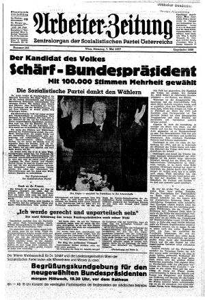 Ausgabe Di. 07.05.1957, Seite 1