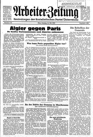 Ausgabe So. 18.05.1958, Seite 1