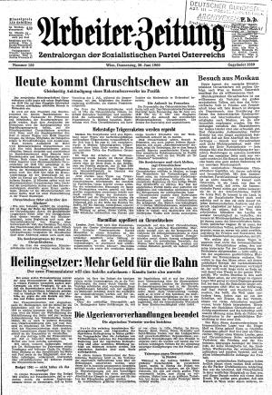 Ausgabe Do. 30.06.1960, Seite 1