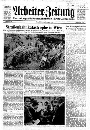 Ausgabe Mi. 03.08.1960, Seite 1