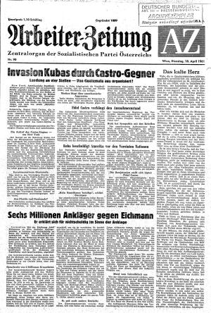 Ausgabe Di. 18.04.1961, Seite 1