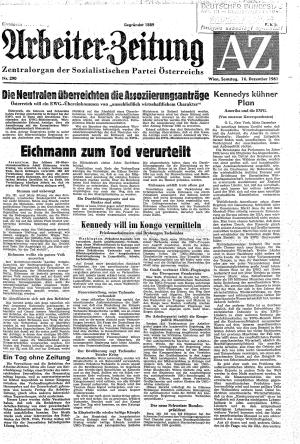 Ausgabe Sa. 16.12.1961, Seite 1