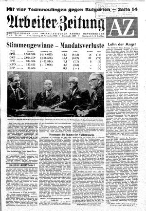 Ausgabe Di. 20.11.1962, Seite 1