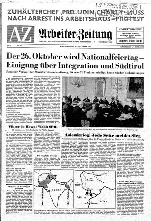 Ausgabe Di. 14.09.1965, Seite 1