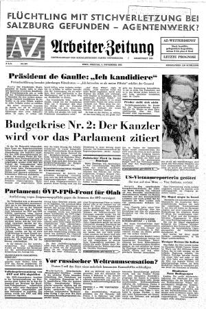 Ausgabe Fr. 05.11.1965, Seite 1