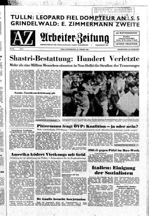 Ausgabe Do. 13.01.1966, Seite 1