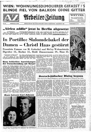 Ausgabe Sa. 06.08.1966, Seite 1