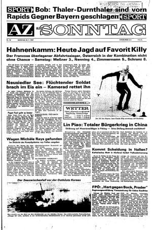 Ausgabe So. 22.01.1967, Seite 1
