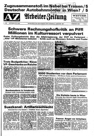Ausgabe Mi. 25.10.1967, Seite 1