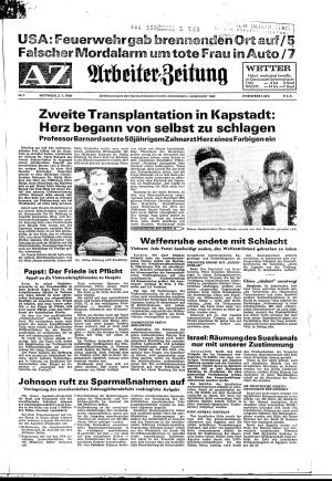 Ausgabe Mi. 03.01.1968, Seite 1