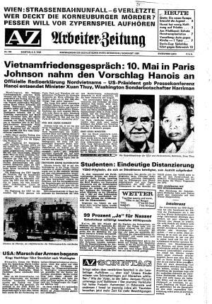 Ausgabe Sa. 04.05.1968, Seite 1