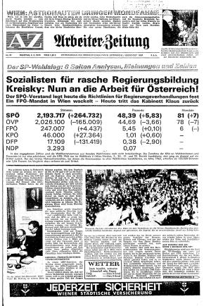 Ausgabe Di. 03.03.1970, Seite 1