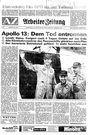 Ausgabe Sa. 18.04.1970, Seite 1