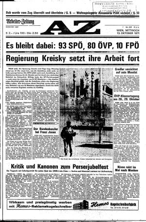 Ausgabe Mi. 13.10.1971, Seite 1