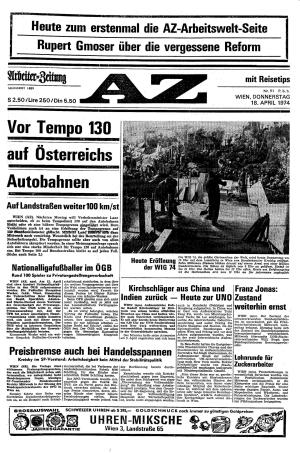 Ausgabe Do. 18.04.1974, Seite 1