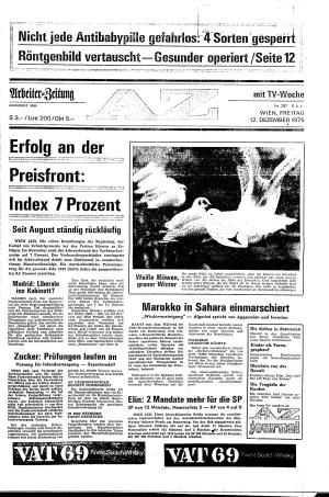 Ausgabe Fr. 12.12.1975, Seite 1