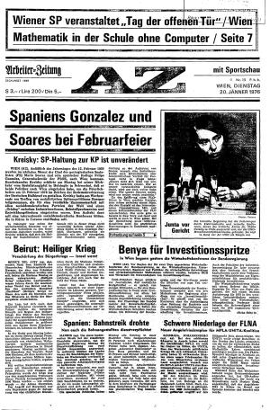 Ausgabe Di. 20.01.1976, Seite 1