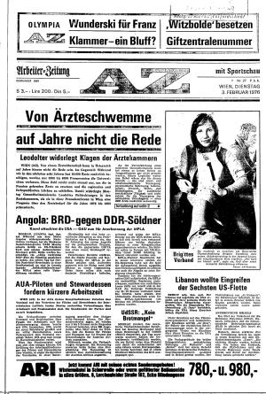 Ausgabe Di. 03.02.1976, Seite 1