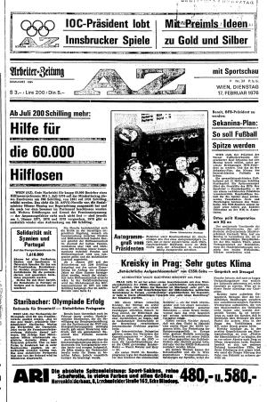 Ausgabe Di. 17.02.1976, Seite 1