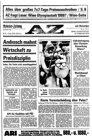 Ausgabe Do. 19.02.1976, Seite 1
