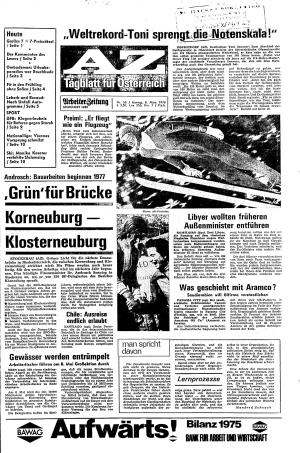 Ausgabe Mo. 08.03.1976, Seite 1