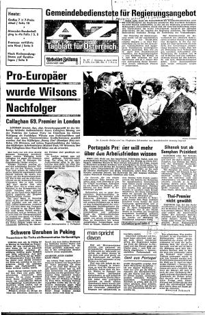Ausgabe Di. 06.04.1976, Seite 1