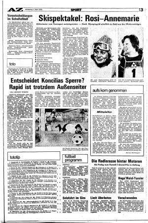 Ausgabe Di. 01.06.1976, Seite 13