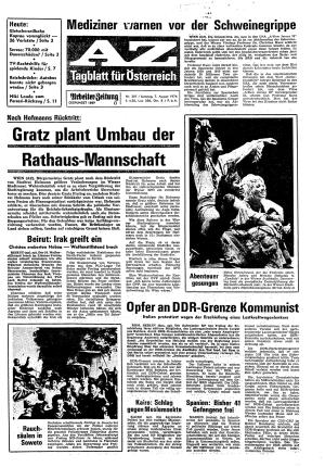 Ausgabe Sa. 07.08.1976, Seite 1