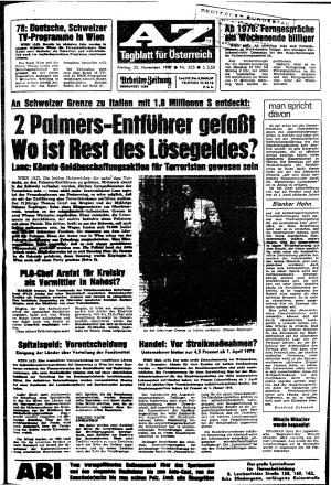 Ausgabe Fr. 25.11.1977, Seite 1