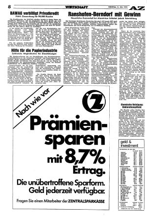 Ausgabe Di. 11.07.1978, Seite 8