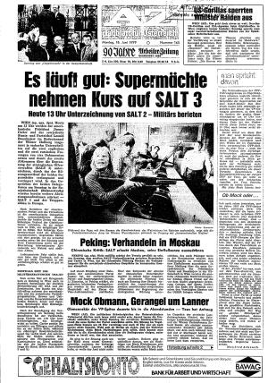 Ausgabe Mo. 18.06.1979, Seite 1
