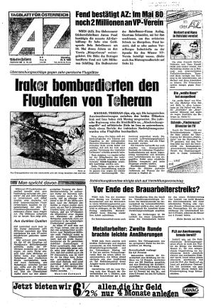 Ausgabe Di. 23.09.1980, Seite 1