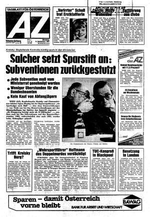 Ausgabe Di. 08.09.1981, Seite 1