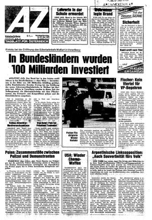 Ausgabe Sa. 15.05.1982, Seite 1