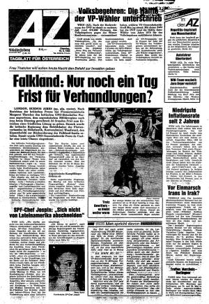 Ausgabe Di. 18.05.1982, Seite 1