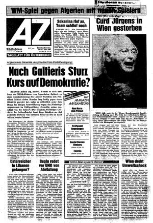 Ausgabe Sa. 19.06.1982, Seite 1