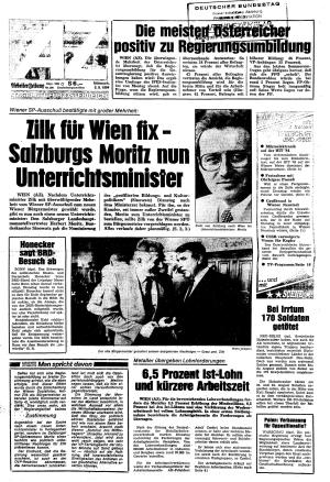 Ausgabe Mi. 05.09.1984, Seite 1