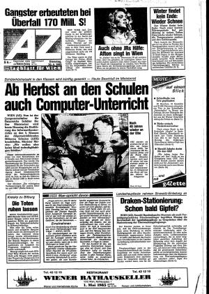 Ausgabe Di. 30.04.1985, Seite 1