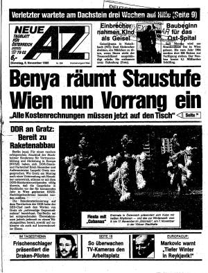 Ausgabe Di. 05.11.1985, Seite 1