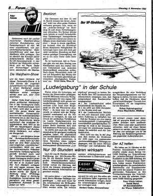 Ausgabe Di. 05.11.1985, Seite 8