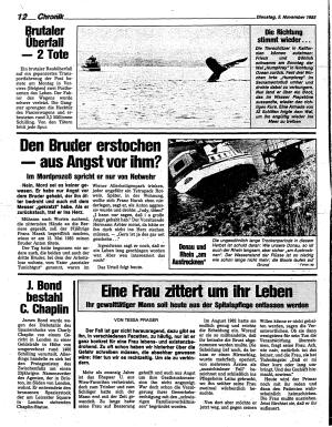 Ausgabe Di. 05.11.1985, Seite 12